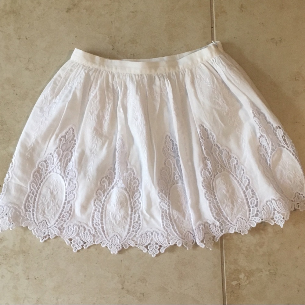 Nasty Gal white mini skirt