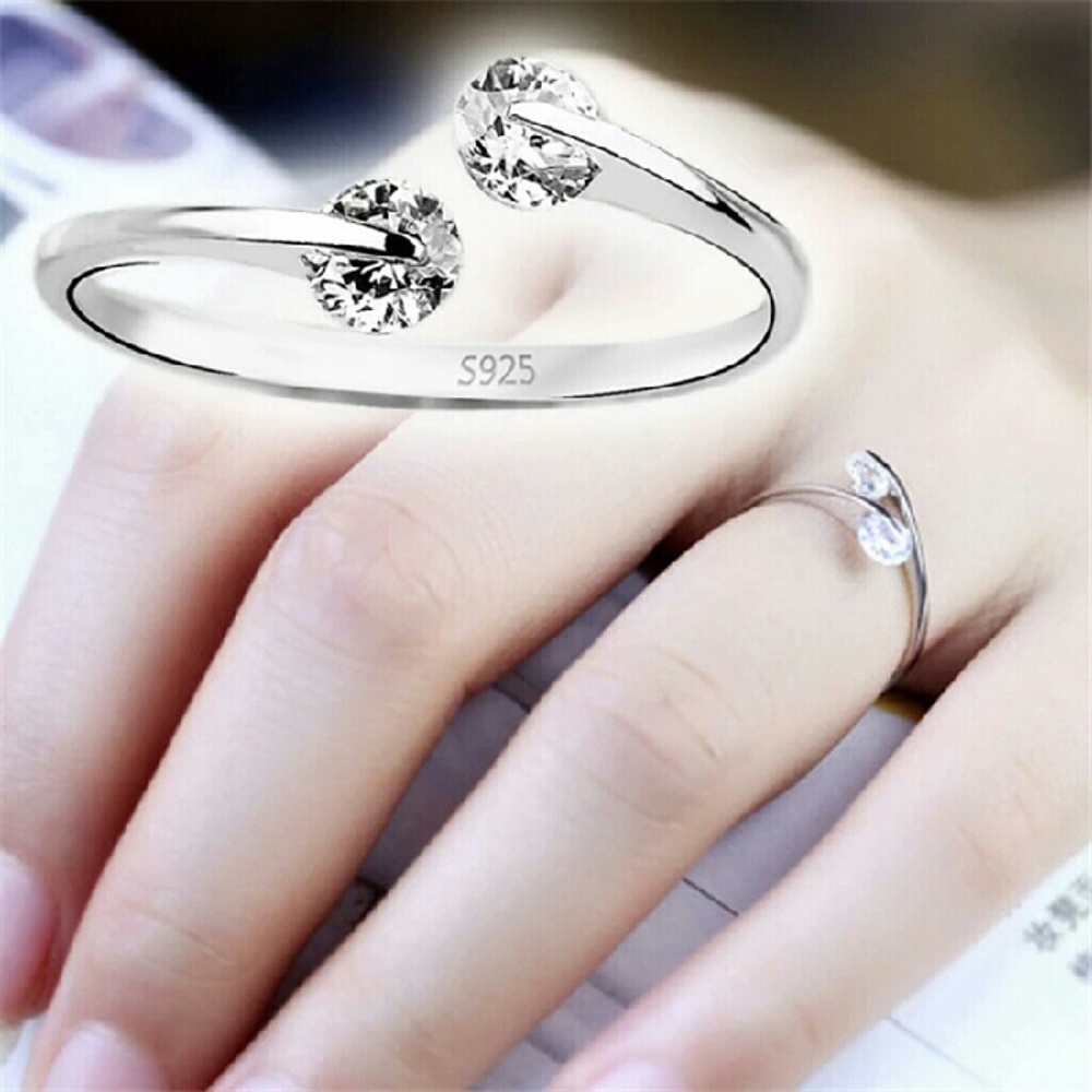 💎925 silver open cz ring💎