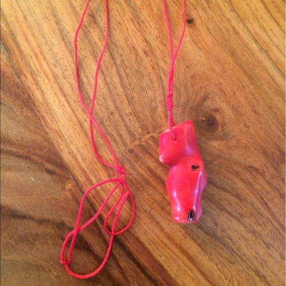 CHINESE RED CORAL NECKLACE - Picture 3 of 4