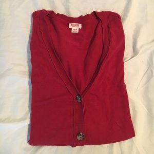 V-Neck Button Down Cardigan