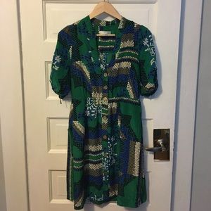 Silk Moulinette Soeurs (anthropologie) dress 10