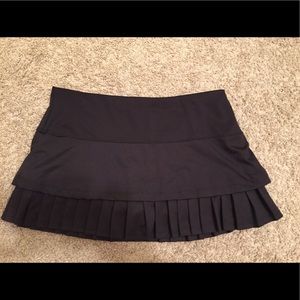 Lucky in Love black ruffle tennis skirt