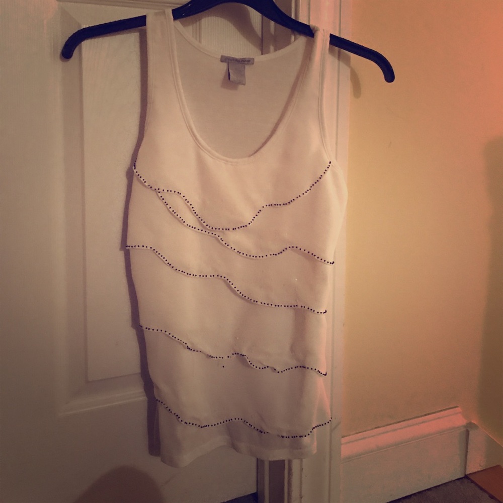 Charlotte Russe ruffled tank, size M!
