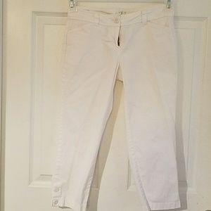 Ann Taylor LOFT Capris- White