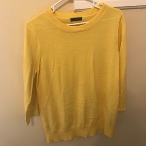 Yellow J Crew sweater