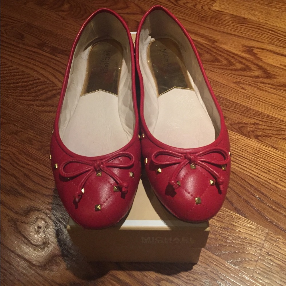 Michael Kors Quilted Studded Flat