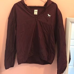 PINK windbreaker quarter zip