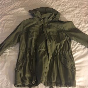 Forever 21 olive parka jacket