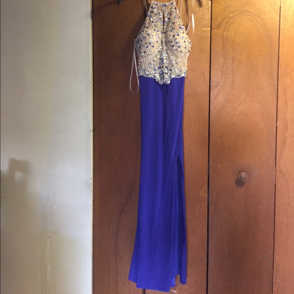 Royal blue prom dress
