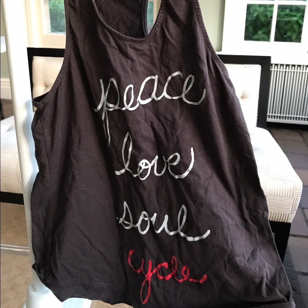 Peace love soul cycle tank