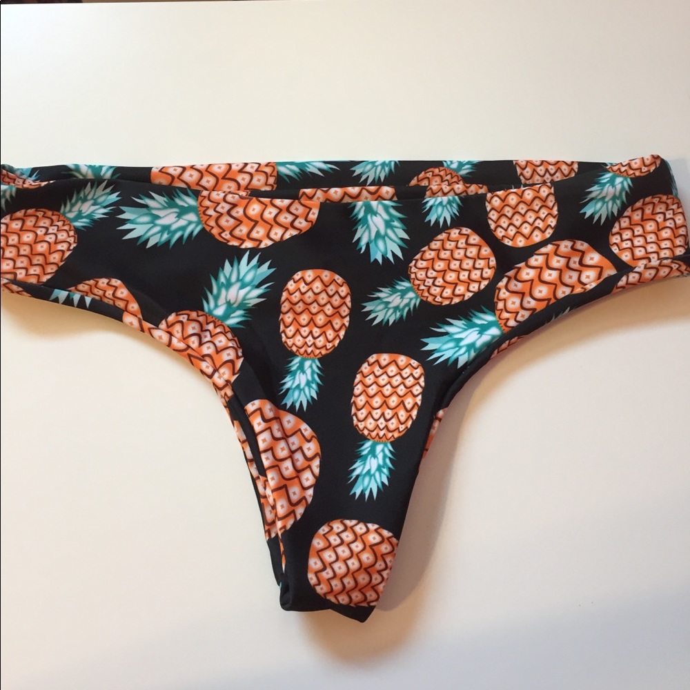 Pineapple print swim suit bottom