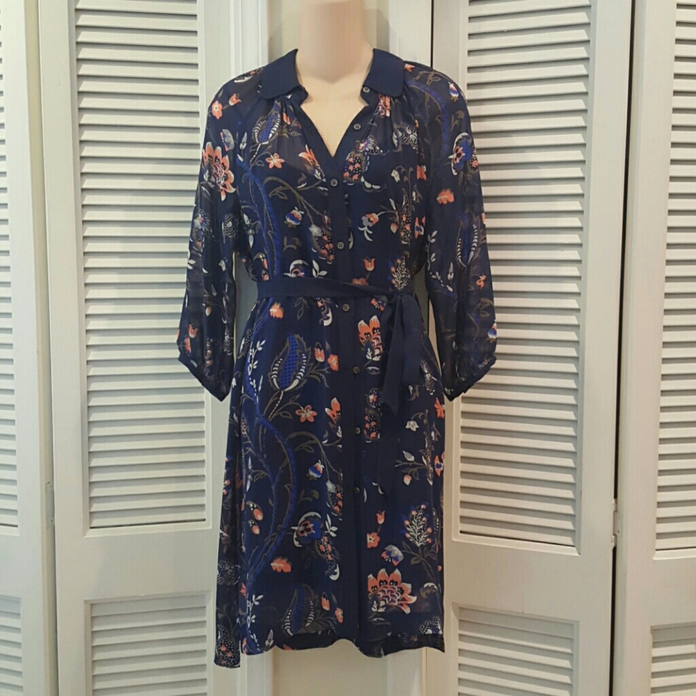 Club Monaco Sandra 100% silk Dress