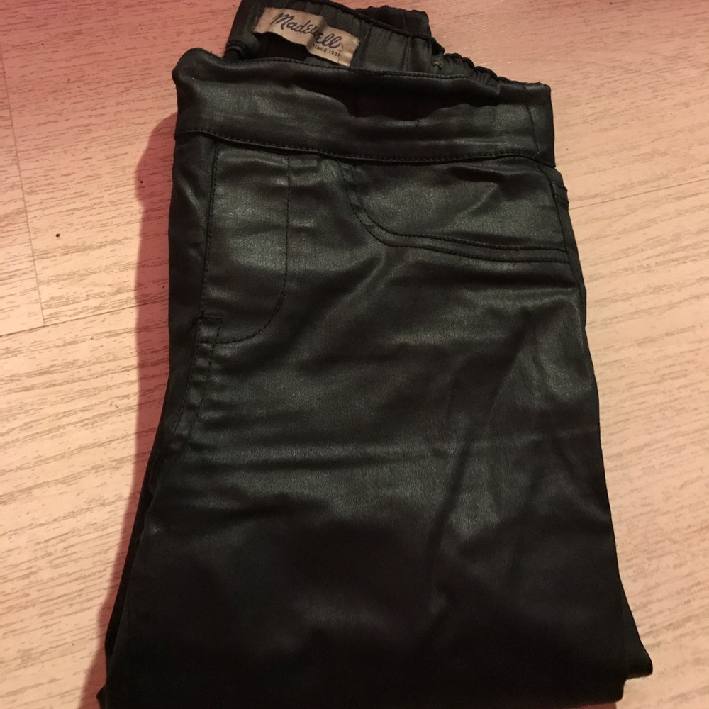 Madewell coated skinny jeans