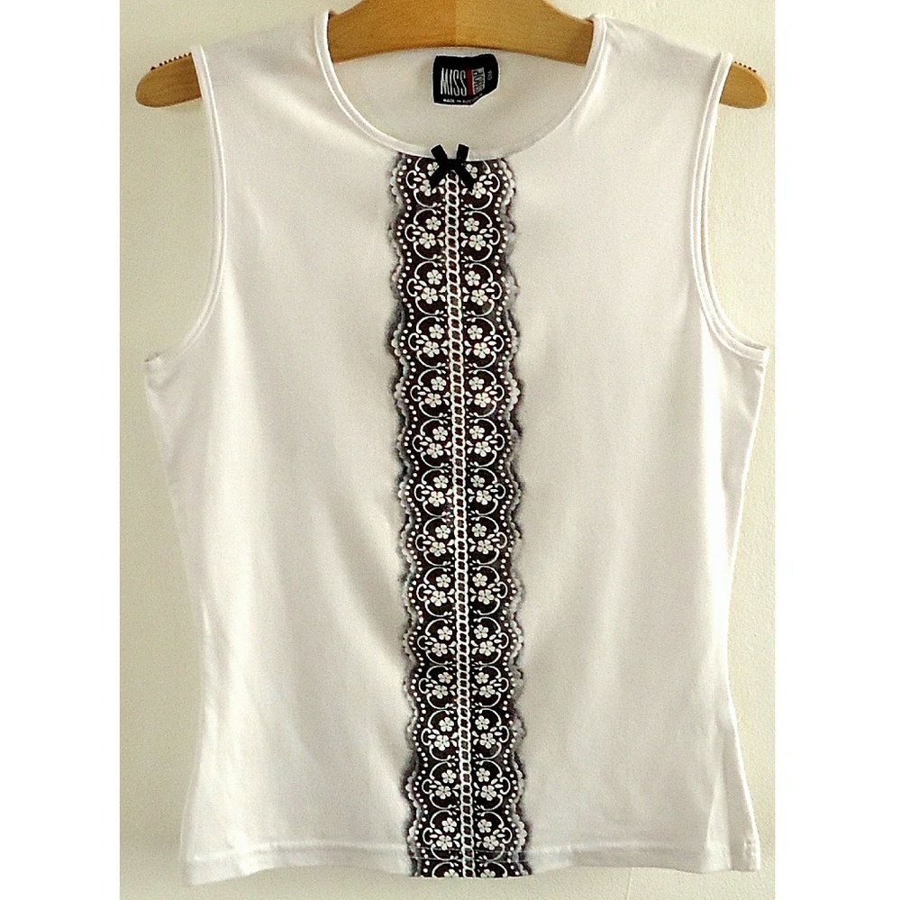 LN made in Australia tuxedo print bow decoration M