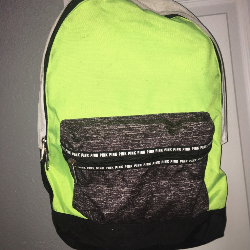Yellow and Black PINK backpack