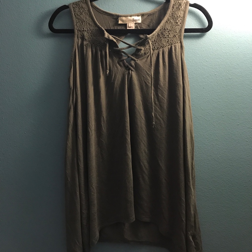 NWOT Olive green blouse