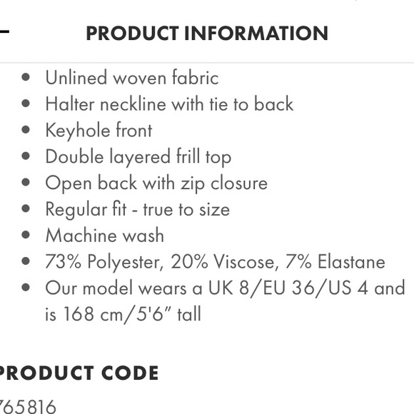 ASOS Raspberry halter tie romper. - Picture 6 of 6