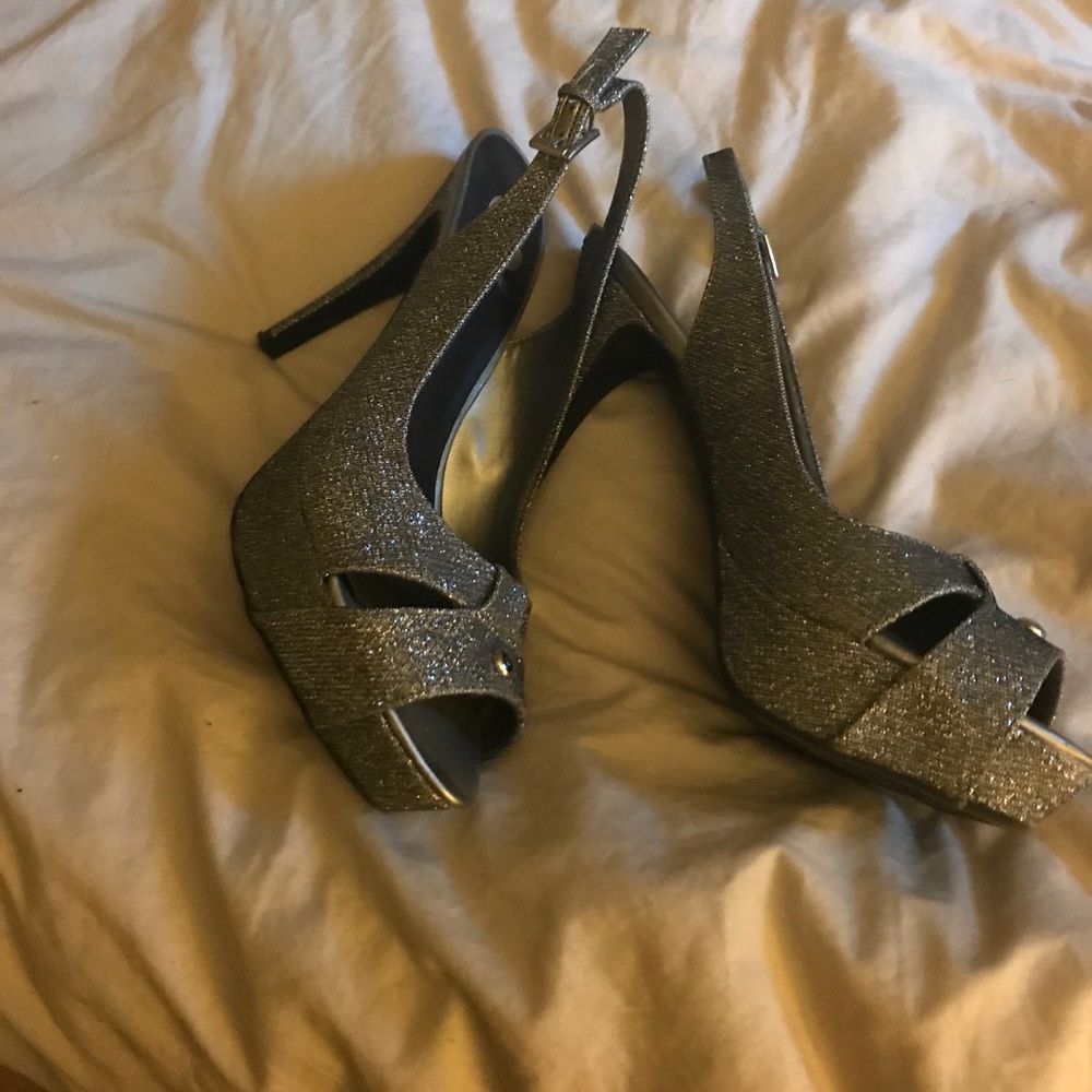 G by Guess sling back peep toe