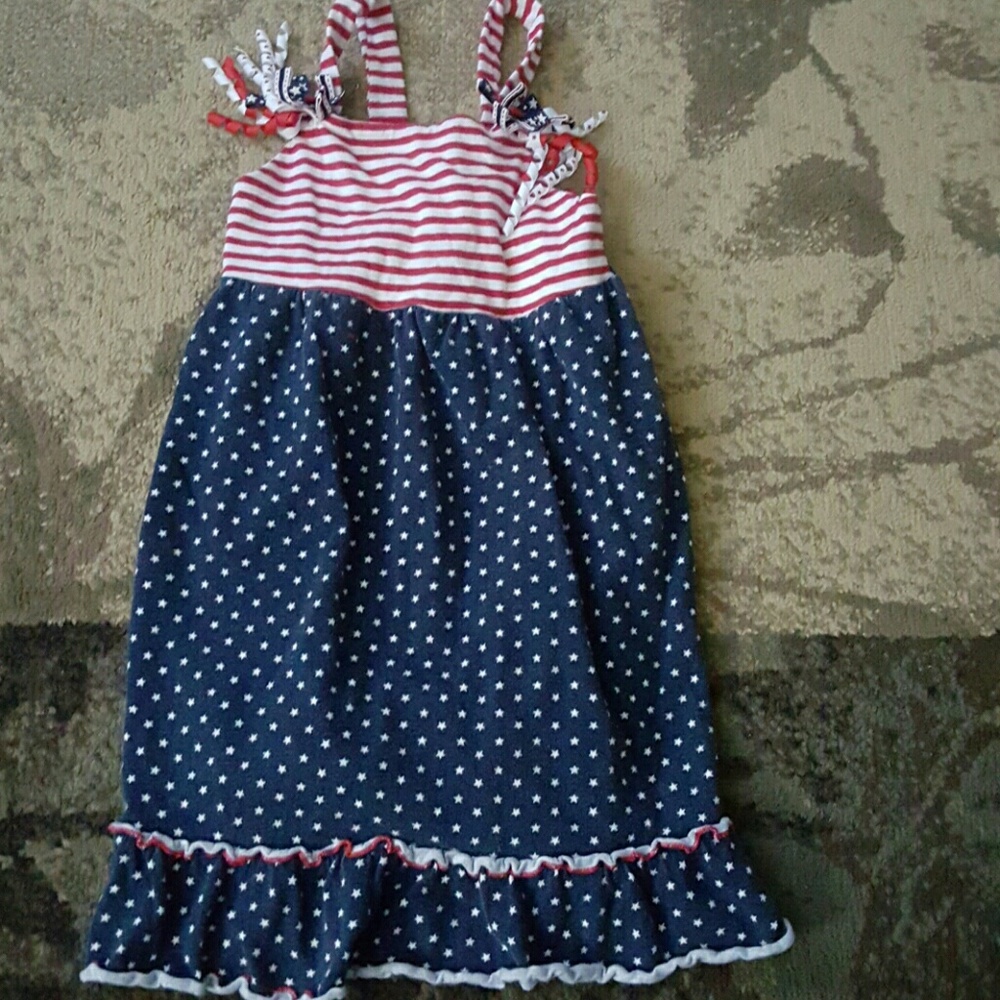 Red white and blue dress