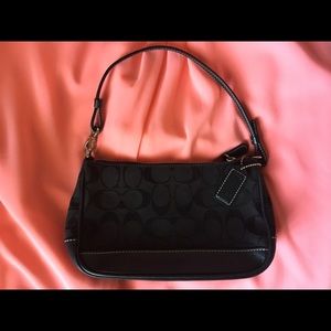 Small Black Coach Purse / Wristlet