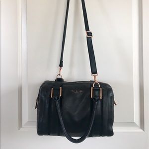 Ted Baker Black Leather Kamilio Bowler Bag