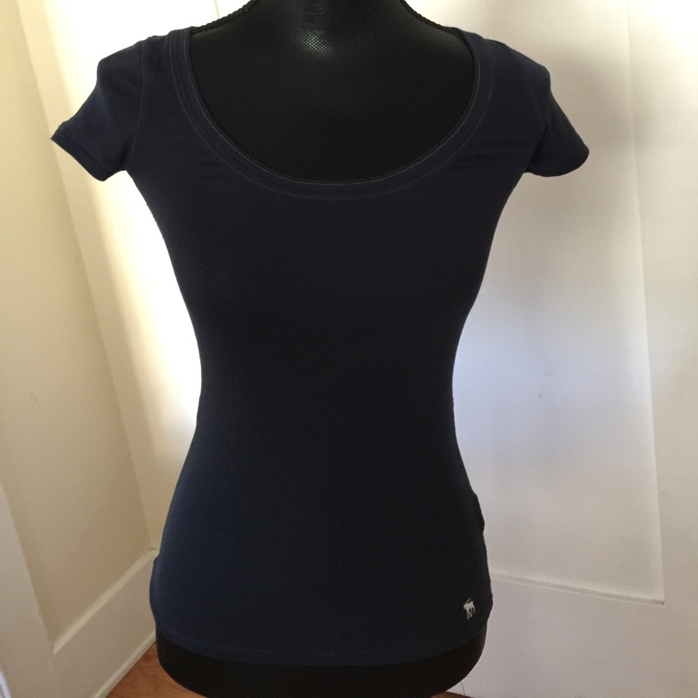 Abercrombie & Fitch Dark Blue Stretch T-Shirt