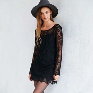 Urban Outfitters Ecote black lace dress