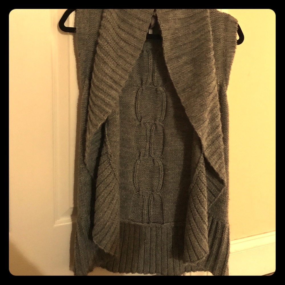 Charlotte Russe Grey sweater vest, size M!