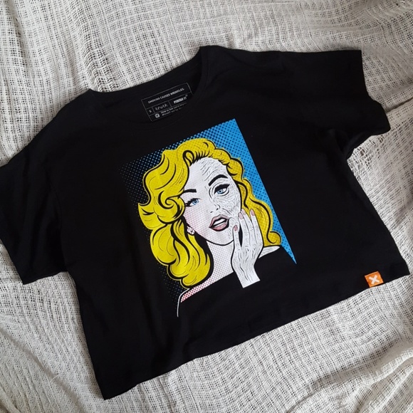 Tops - 💫 Comic Graphic Crop Top