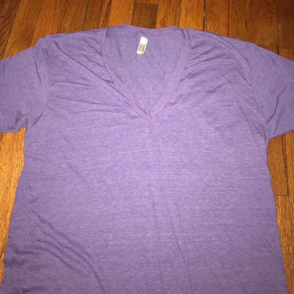 American apparel v-neck track shirt