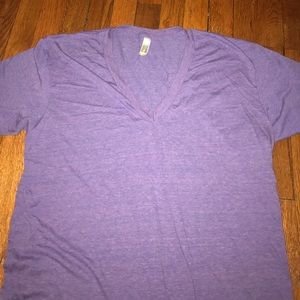 American apparel v-neck track shirt