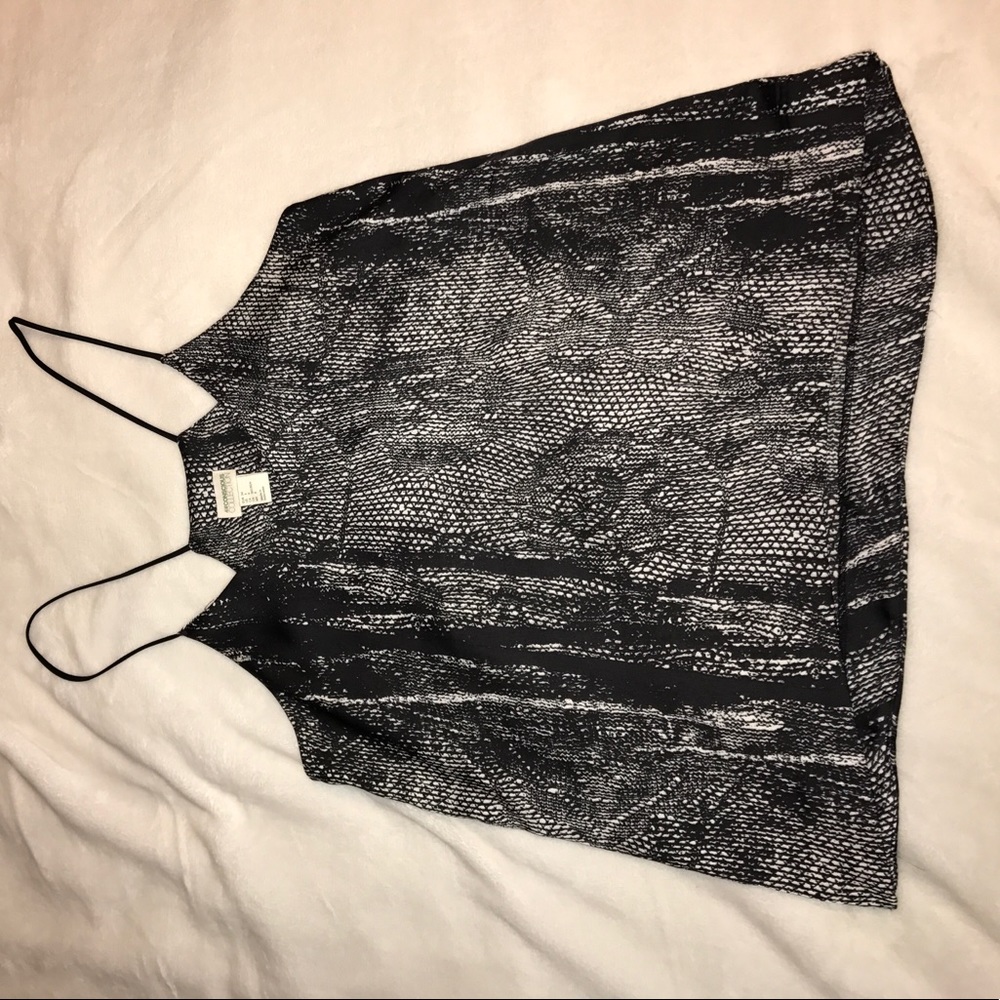 Black and white tank top