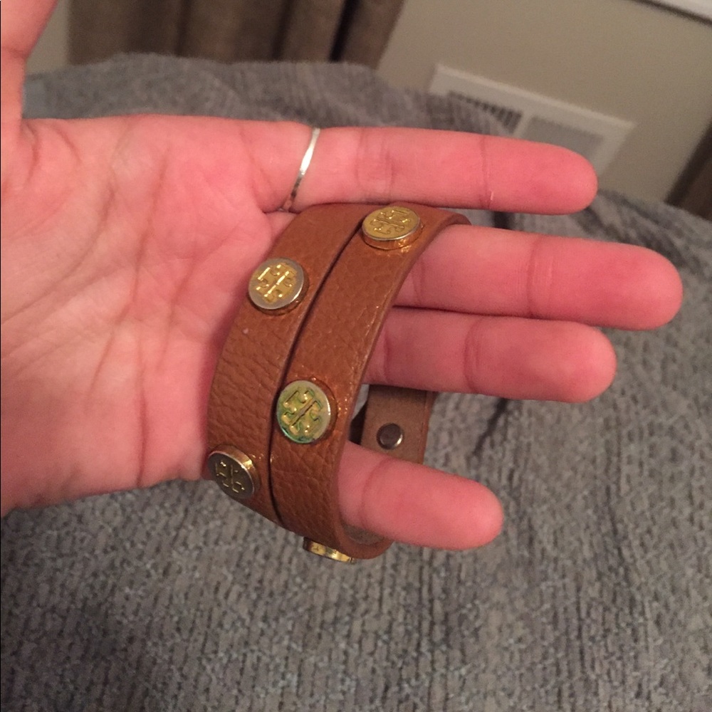 Brown Tory Burch Wrap Bracelet