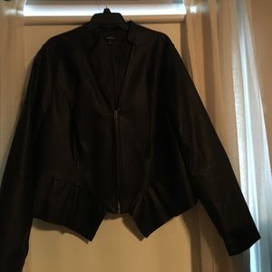 Torrid Black faux leather jacket