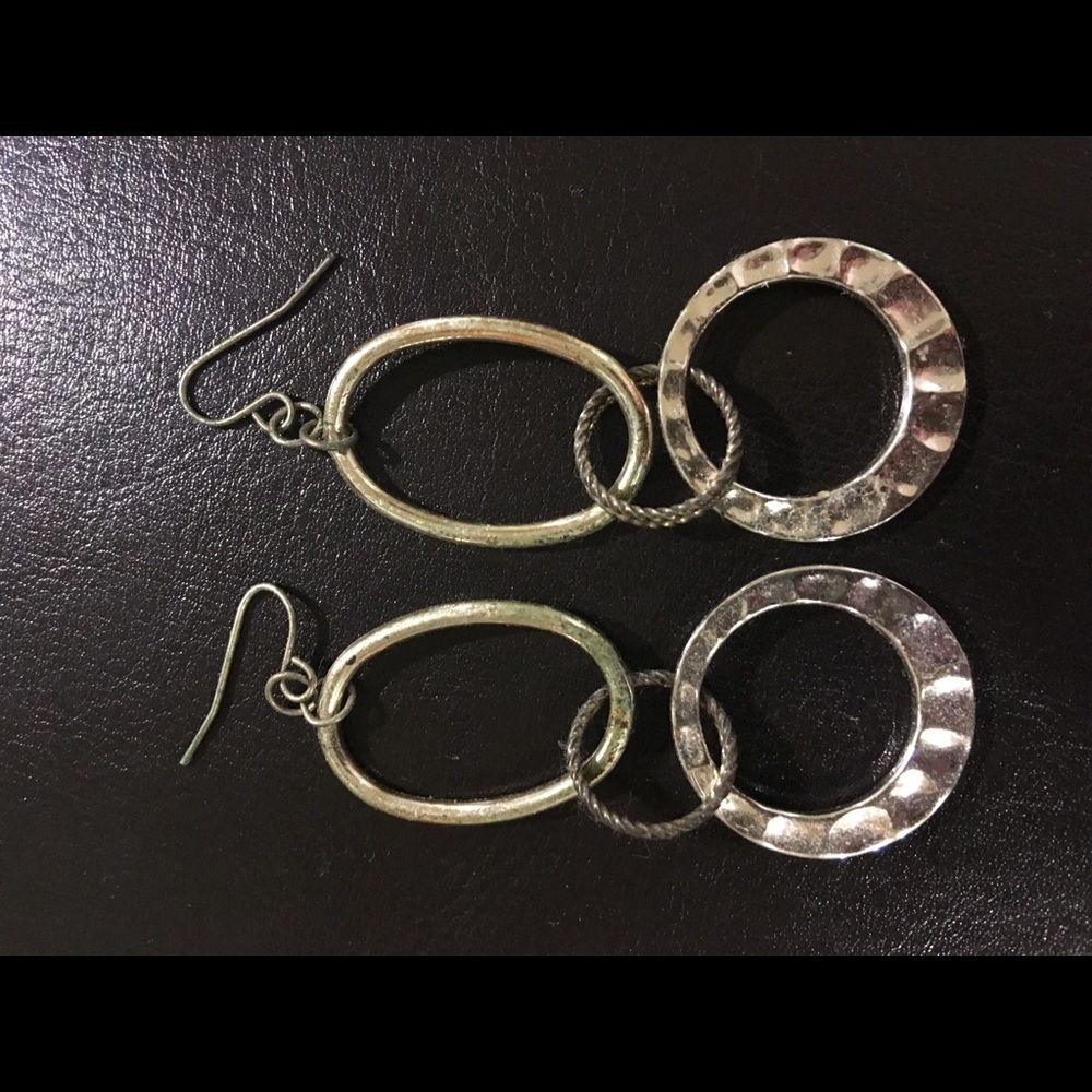 Silver earrings