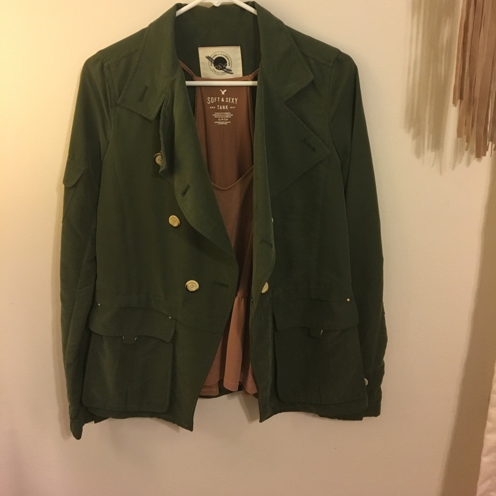 Army green jacket