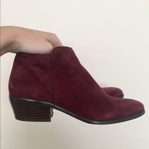 Sam Edelman ankle booties - wine colored