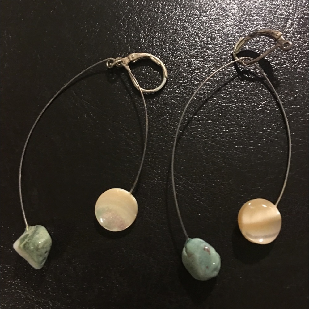 Stone earrings