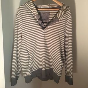 Club Monaco Men's Striped Sweatshirt