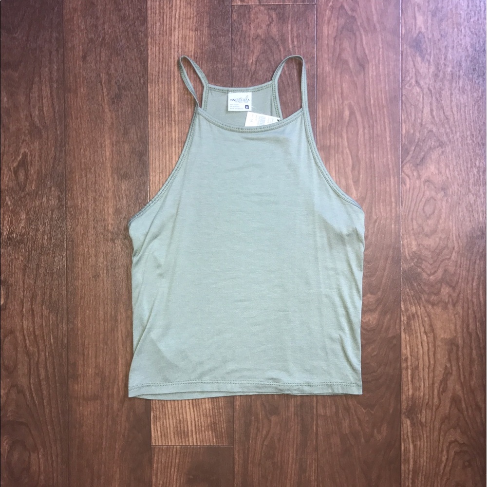 Tillys green crop top