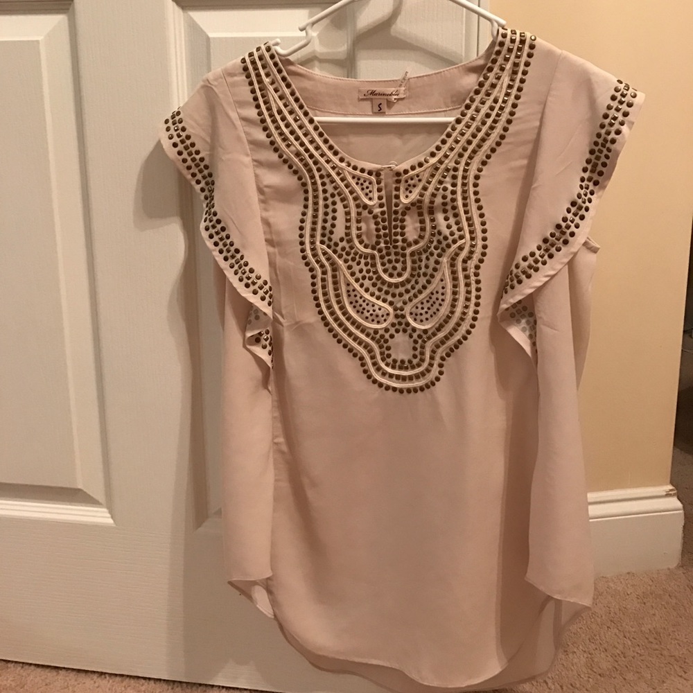 Marineblu Studded Shirt