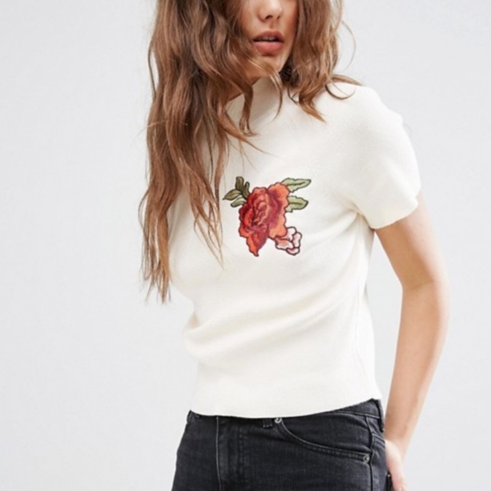 #51 ASOS Rose Knitted Tee