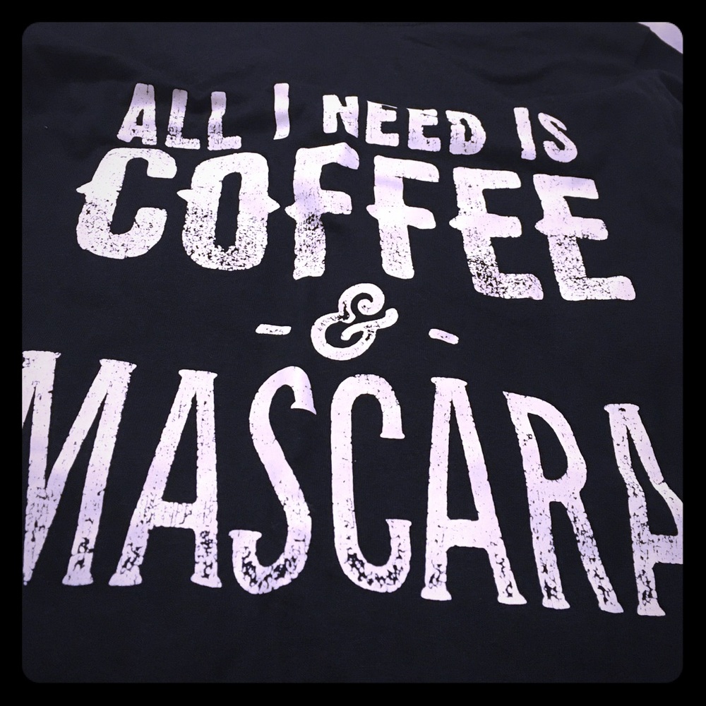 Sale 🎊 Coffee & Mascara x black short sleeve