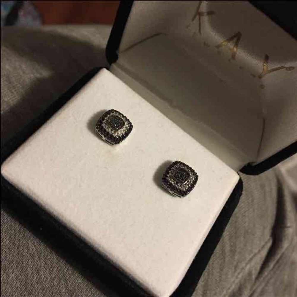 Kay Jewelers Black Diamond Earrings