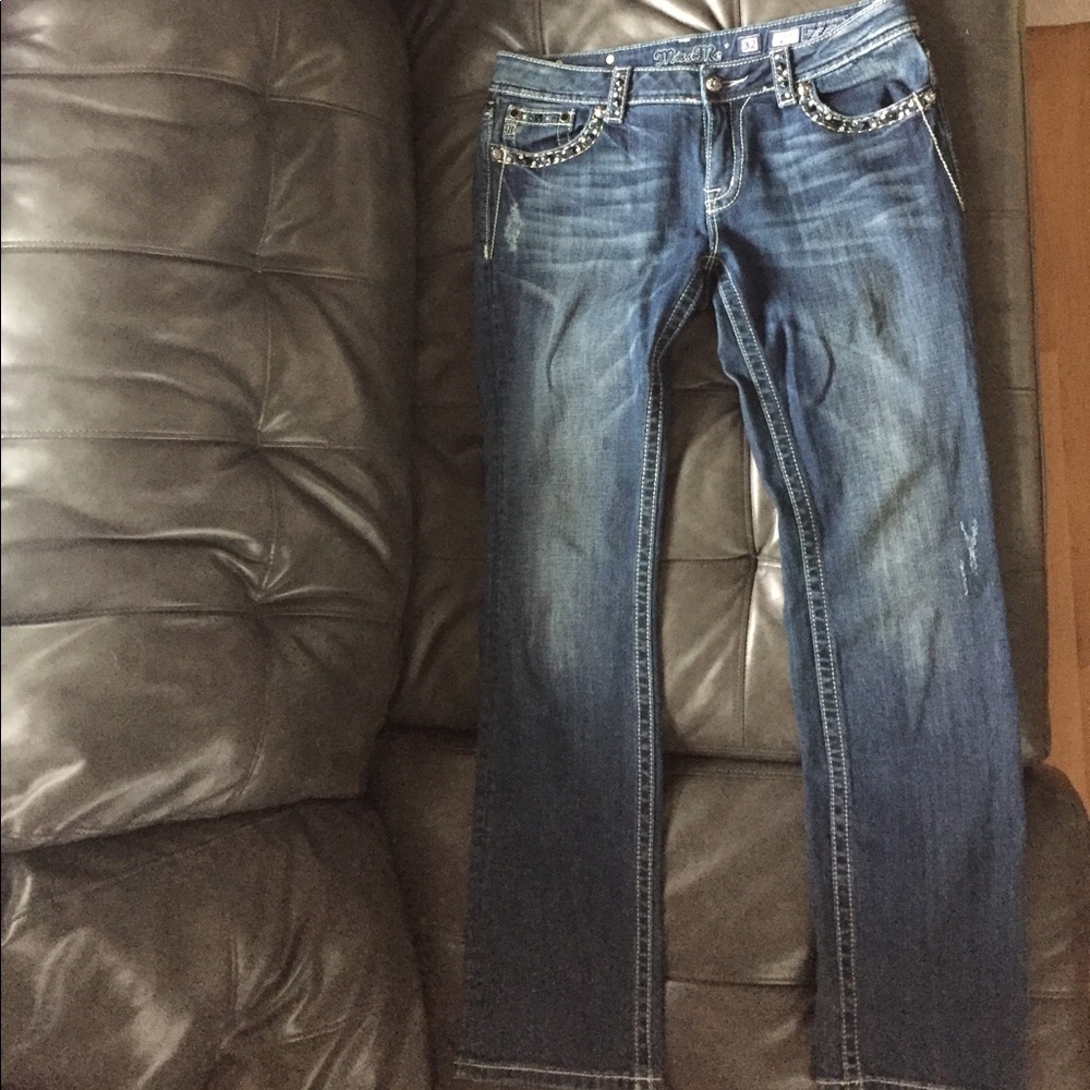 Miss Me Straight Leg Jeans, single button