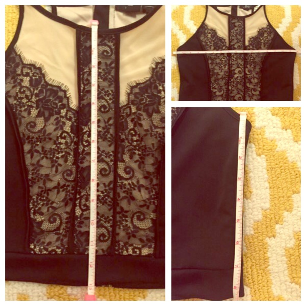 Beautiful Lace Panel Halter Top - Picture 7 of 8