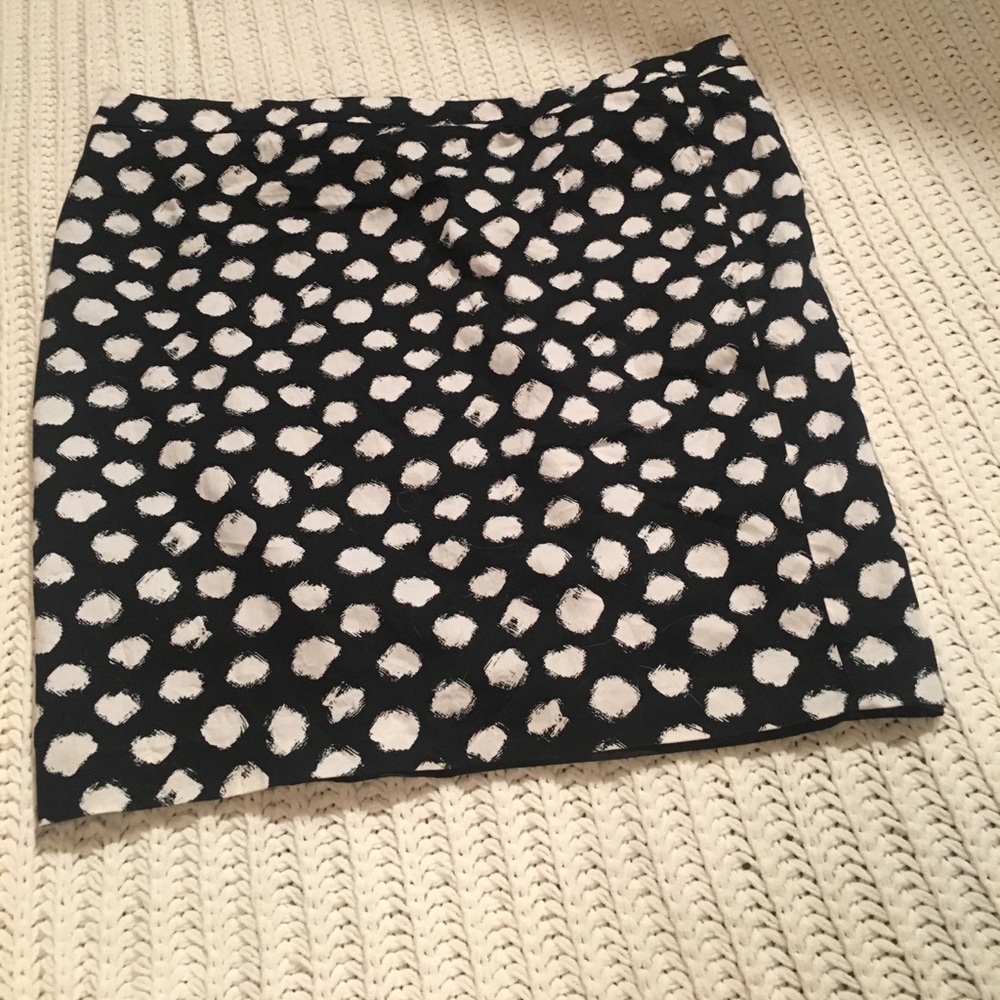 LOFT polka dot pencil skirt