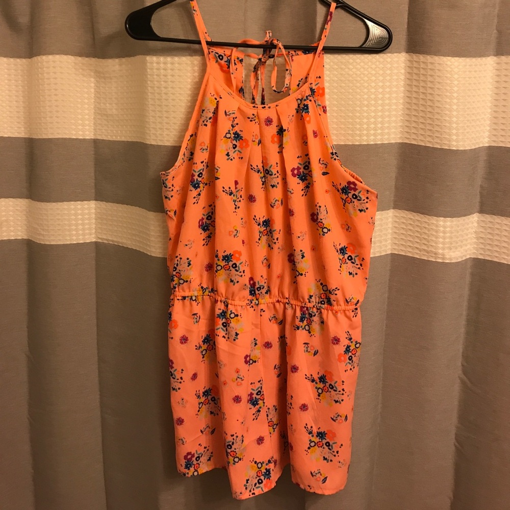 Coral never worn romper