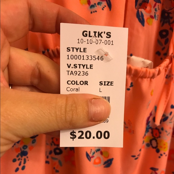 Coral never worn romper - Picture 3 of 4