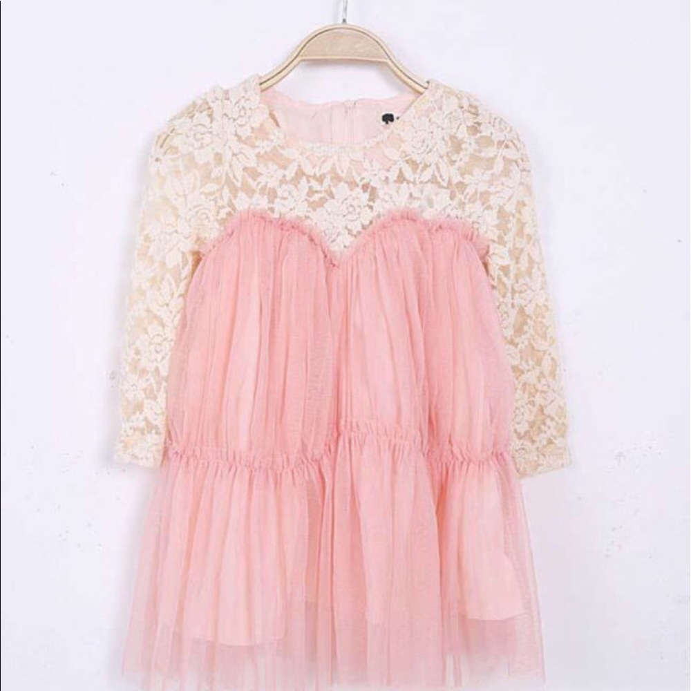 Blush pink dress, couture dress, lace dress,dress